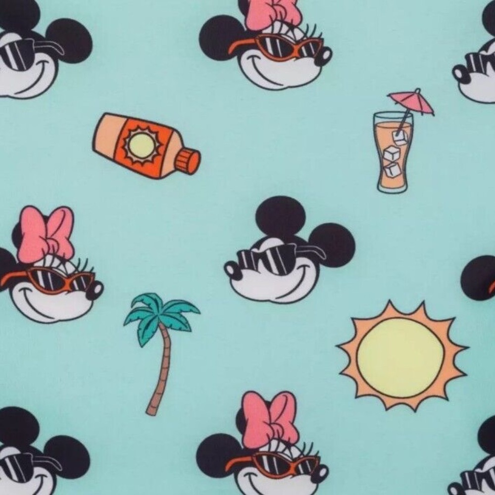 2024 Disney Parks Loungefly Mickey Minnie Summer At The Beach Mini Backpack NEW - Picture 4 of 4